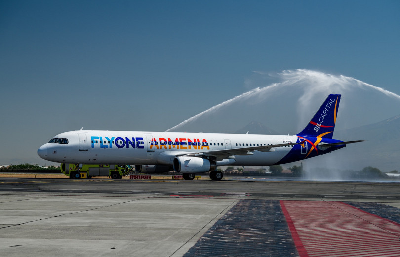 «FLYONE ARMENIA» ավիաընկերությունը մեկնարկել է Երևան-Ալմաթի-Երևան երթուղով չվերթերը